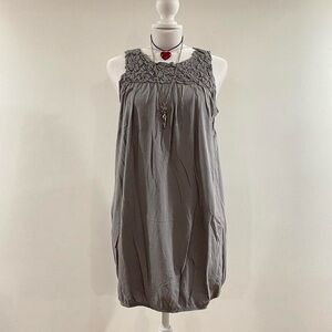 5/$25 Y2K Grey Ruffled Sleeveless Tank Top